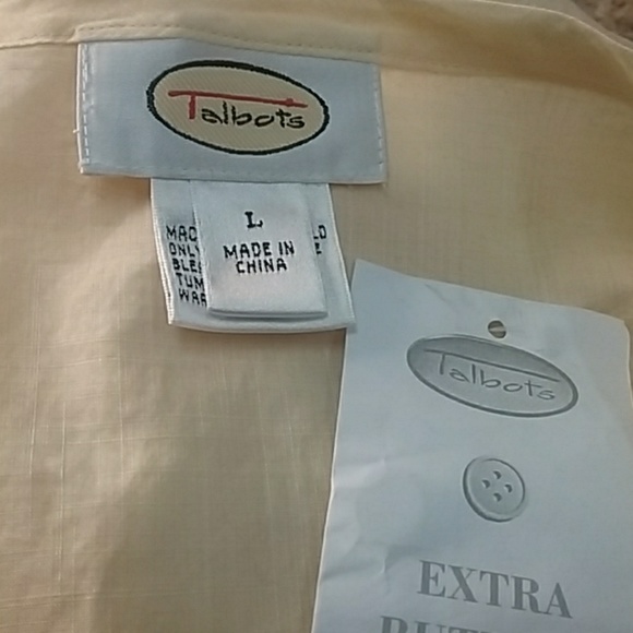 TALBOTS YELLOW 100% COTTON  TUNIC TOP BRAND NEW - Picture 3 of 3